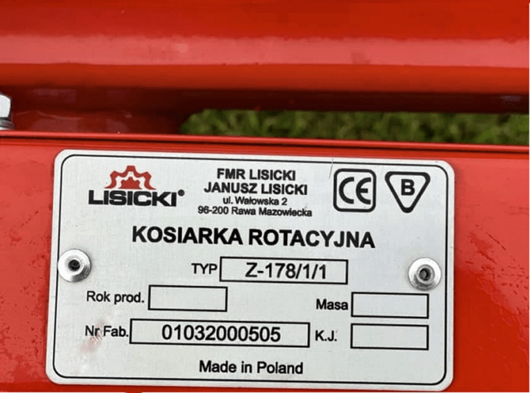 Kosilka Rotornaya Lisicki 1.00 M. S Kardanom 54329